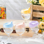 Baby Sippy Cup Plastic Stemware for Toddlers & Kids
